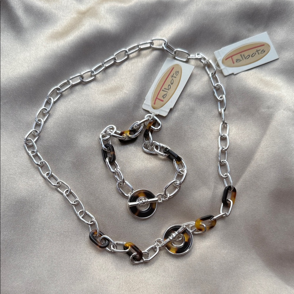 Talbots Silver and Tortoiseshell Necklace